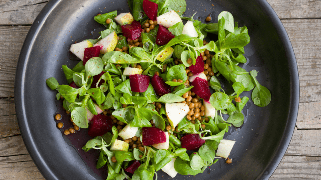 a salad in a bowl