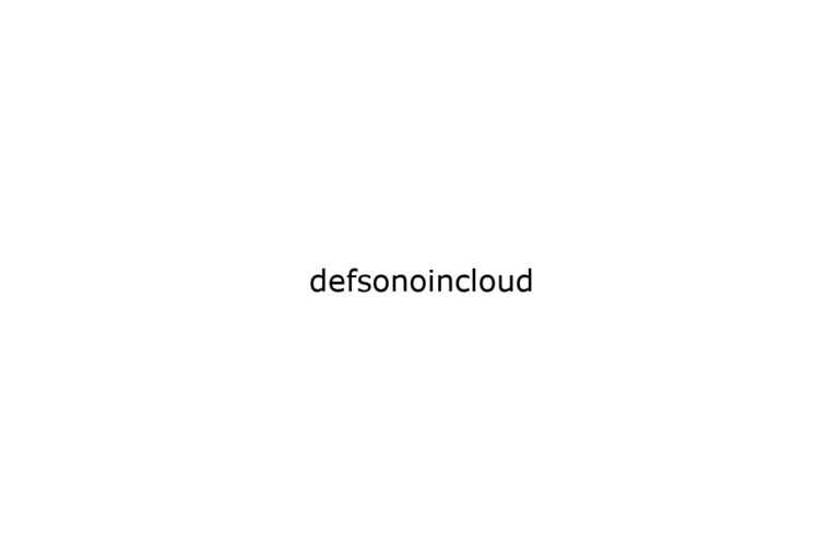 defsonoincloud