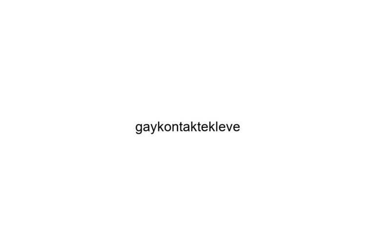 gaykontaktekleve