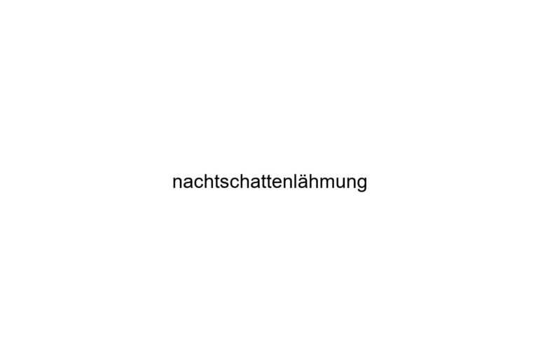 nachtschattenlhmung