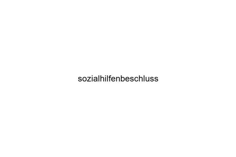 sozialhilfenbeschluss