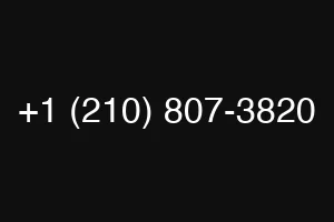 +1 (210) 807-3820