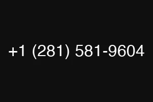 +1 (281) 581-9604
