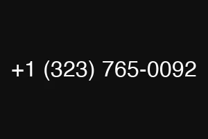 +1 (323) 765-0092