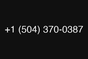 +1 (504) 370-0387