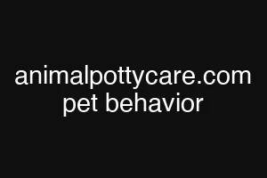 animalpottycare.com pet behavior