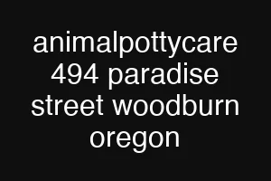 animalpottycare 494 paradise street woodburn oregon